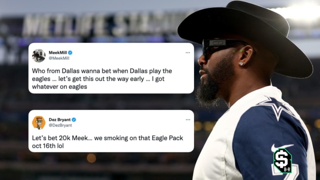 Meek Mill and longtime Cowboys receiver Dez Bryant have a $20K bet on  Eagles-Cowboys game