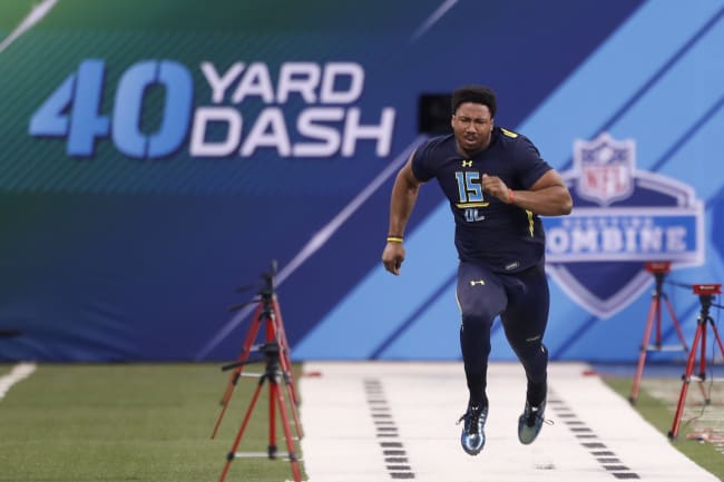 Joey Bosa vs. J.J. Watt vs. Jadeveon Clowney 40-Yard Dash Simulcam Race