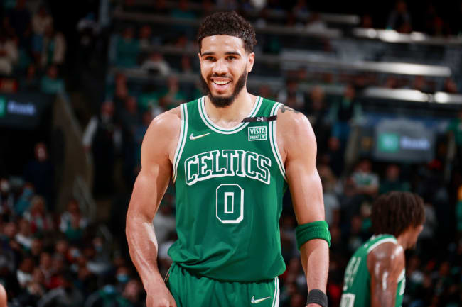 Jayson Tatum Boston Celtics Player-Worn Air Jordan 36 Shoes from 2021-22  NBA Season