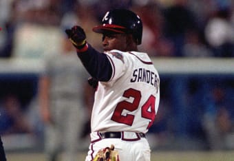 Deion Sanders Jersey,Atlanta Braves #24 Deion Sanders Baseball