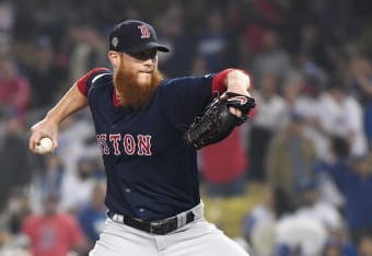 Announcer: Ah, the rare Craig Kimbrel stalking its prey, the plucky  Cardinal. Watch as it tries to assert it's dominance by making itself look  bigger than it actually is. Kimbrel: Ka-kaaaaaw 