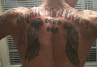 AJ McCarron gets a tattoo of the 120th mostpopulated city in the United  States  For The Win