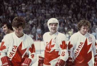 Islanders 1980s legends - John Tonelli - Denis Potvin - Butch Goring -  Chico Resch