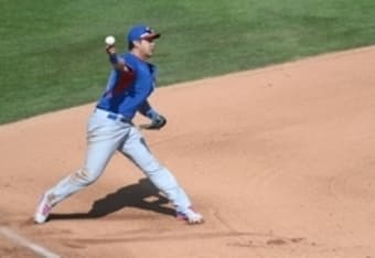 Brandon Drury pops out to second baseman Kolten Wong., 05/03/2022