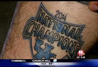 University of Kentucky Face Tattoos