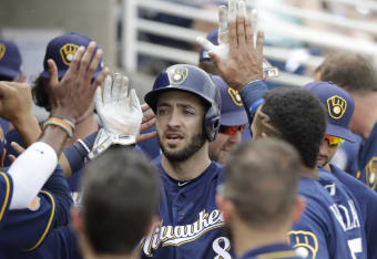 Incredibly rewarding:' Brewers' Braun, Moustakas, Yelich inspired by  offseason 'California Strong' effort