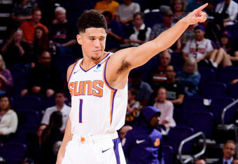 Devin Booker scores 35 points, Kevin Durant adds 24 to help the Suns beat  the Rockets, 110-105 - The San Diego Union-Tribune
