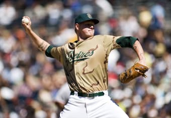 Rookie relief pitcher Daniel Stange of the Arizona Diamondbacks heads  News Photo - Getty Images