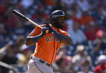 Houston Astros MLB Baseball Team Batter Swinging Orange T-Shirt New! Youth  LARGE