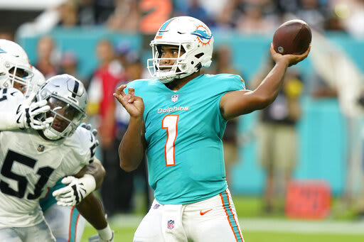 Raiders vs. Dolphins Preseason 2022: Tua Tagovailoa, Tyreek Hill expected  to play for Miami - The Phinsider