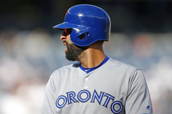 Jose Bautista gets emotional while being honored by Blue Jays