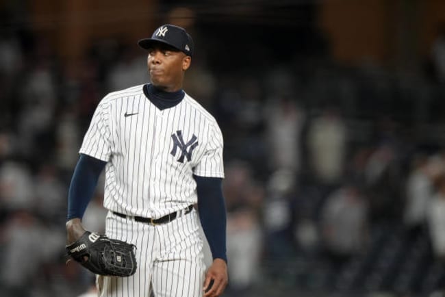 Aroldis Chapman Placed on Yankees' IL with Leg Infection from Getting Tattoo, News, Scores, Highlights, Stats, and Rumors