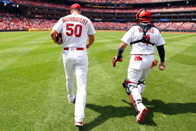 Wainwright, Molina tie battery record in Cards' loss to Nats