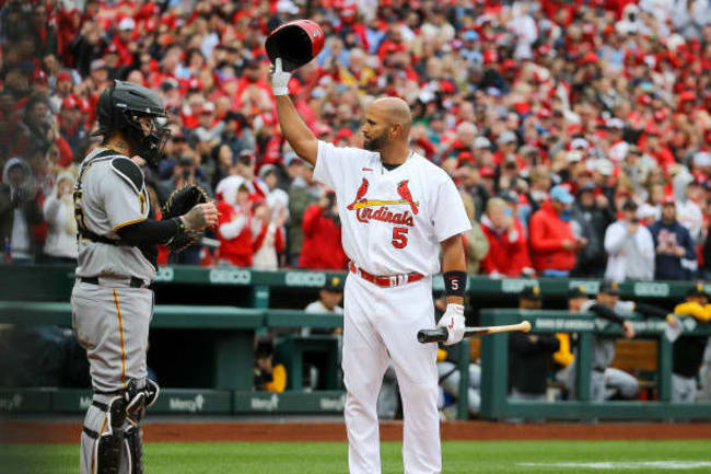 Not finished yet: Pujols kicks off final series at Busch with visit to Big  Mac Land for No. 701