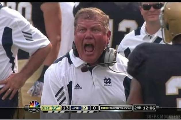 Notre Dame Football: Why Brian Kelly Must Keep His Cool on ...