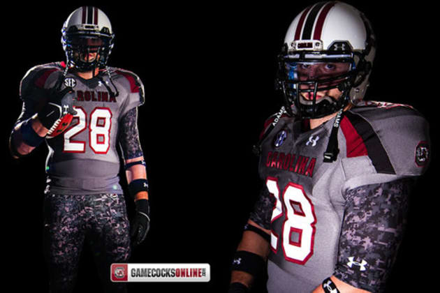 2011 South Carolina Wounded Warrior Project Unis  South carolina football, Football  uniforms, South carolina gamecocks football