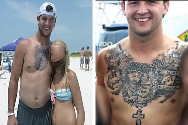 AJ McCarron's Giant Chest Tattoo Is Spreading, Developing Its Own Ecosystem