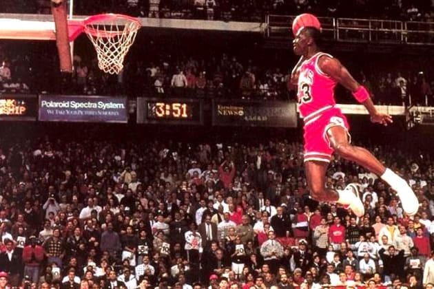 michael jordan dunking contest