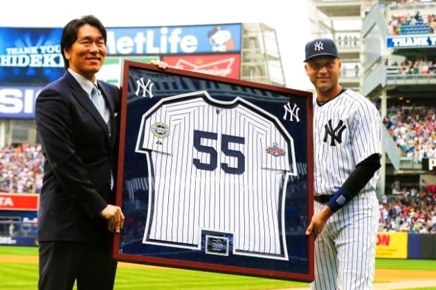 Hideki Matsui New York Yankees Men's Navy Roster Name & Number T