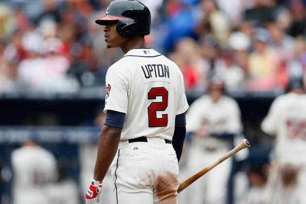 Upton Brothers Injured: B.J., Justin Leave Braves-Reds Game With
