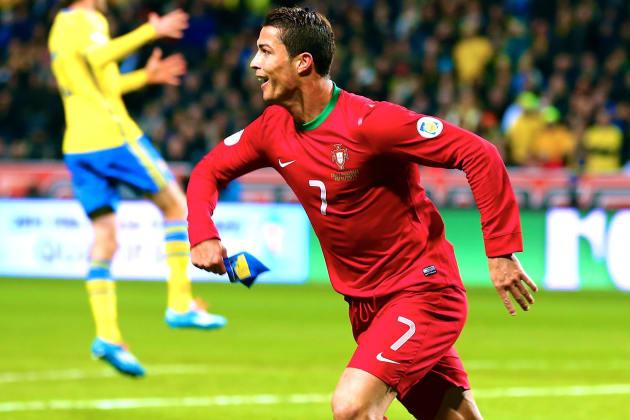 GIF: Cristiano Ronaldo goal for Portugal vs Sweden