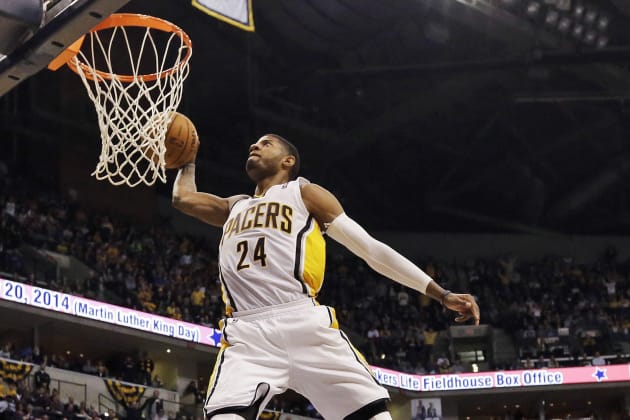 Paul George's 360 Windmill Slam! 