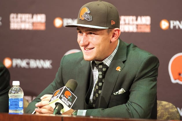 Johnny Manziel Inspired Browns' Selection with 'Hurry Up and Draft Me' Text, News, Scores, Highlights, Stats, and Rumors