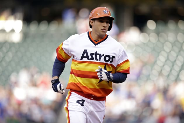  George Springer Memorial Day Game Used Camo Astros Jersey Photo  Match 5/25/2015 : Everything Else