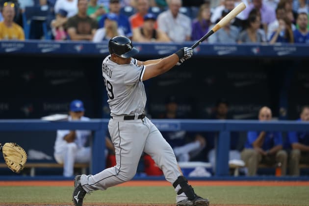 José Abreu Hits A Home Run Into Some Corn