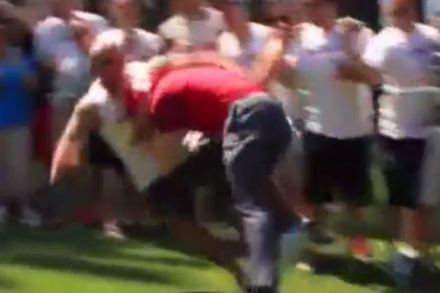 Packers Linebacker AJ Hawk Tackles Fan at Celebrity Golf Tournament, News,  Scores, Highlights, Stats, and Rumors