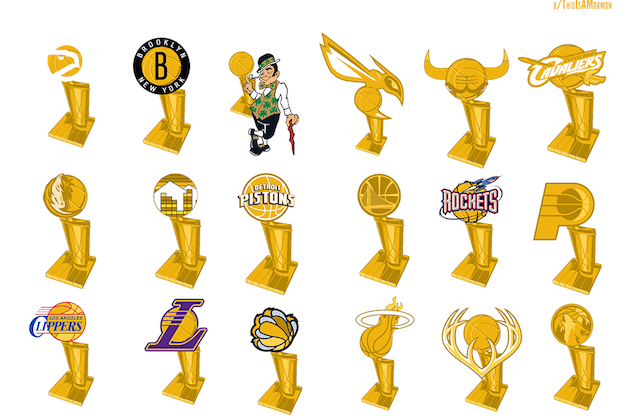 NBA Trophy - How to draw 