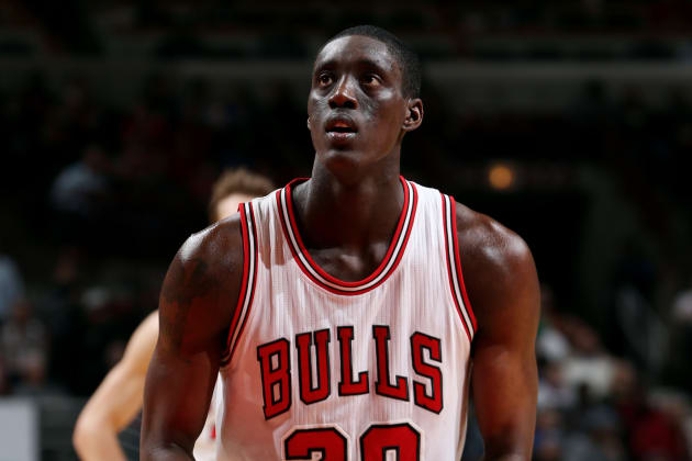 Bulls rookie Tony Snell performs an unsatisfactory chest bump