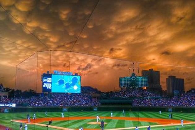 Impending Storm Creates Breathtaking Photo at Wrigley Field, News, Scores,  Highlights, Stats, and Rumors