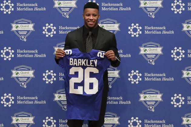 Rookie Saquon Barkley has top-selling NFL jersey without playing a down