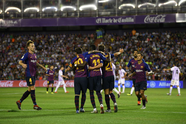 Goal Sees Barcelona Past Real Valladolid in La Liga | News, Stats, and Rumors | Bleacher Report