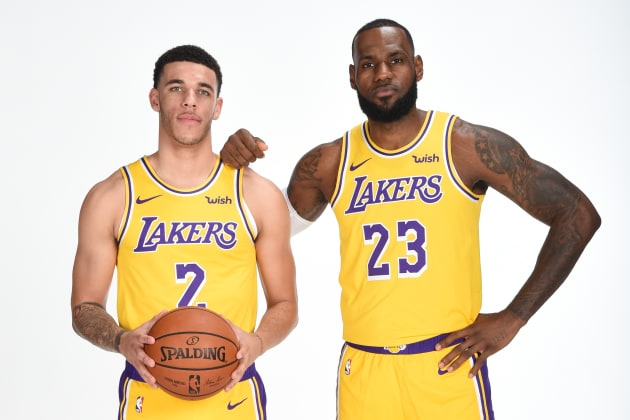 Lebron james clearance and lonzo ball