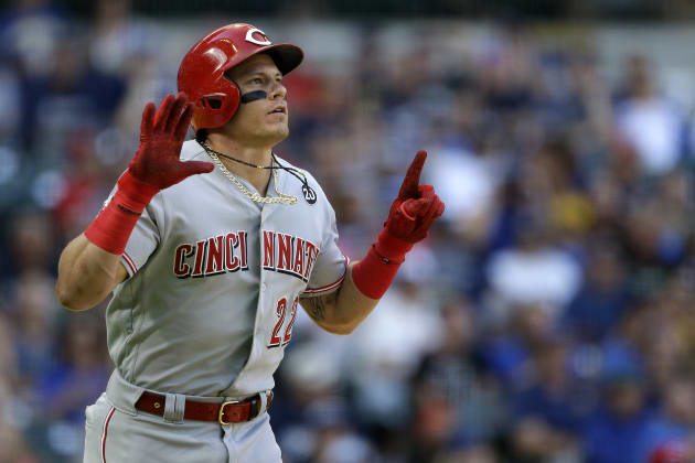 Reds' Dietrich ties MLB record for HBP in single game