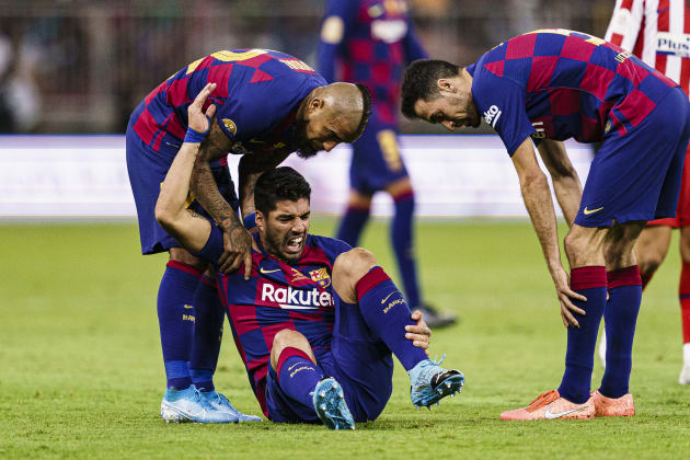 Atletico Madrid confirm Suarez injury blow