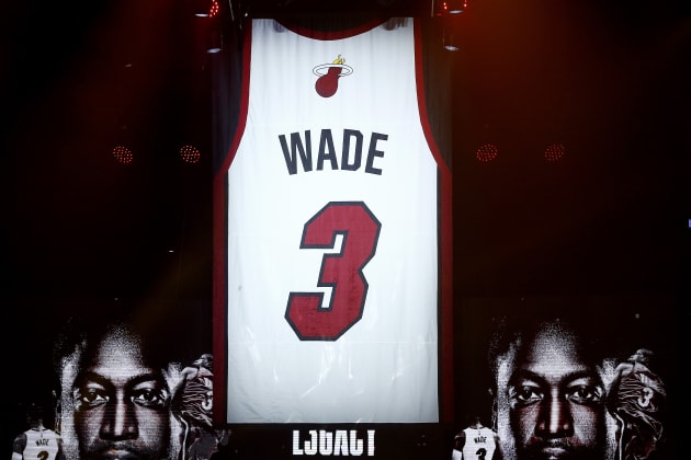 Dwyane wade top jersey retirement ceremony
