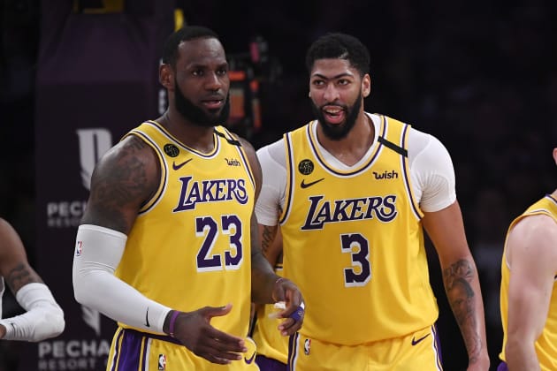 Healthy and happy LeBron James Anthony Davis lead Lakers back to