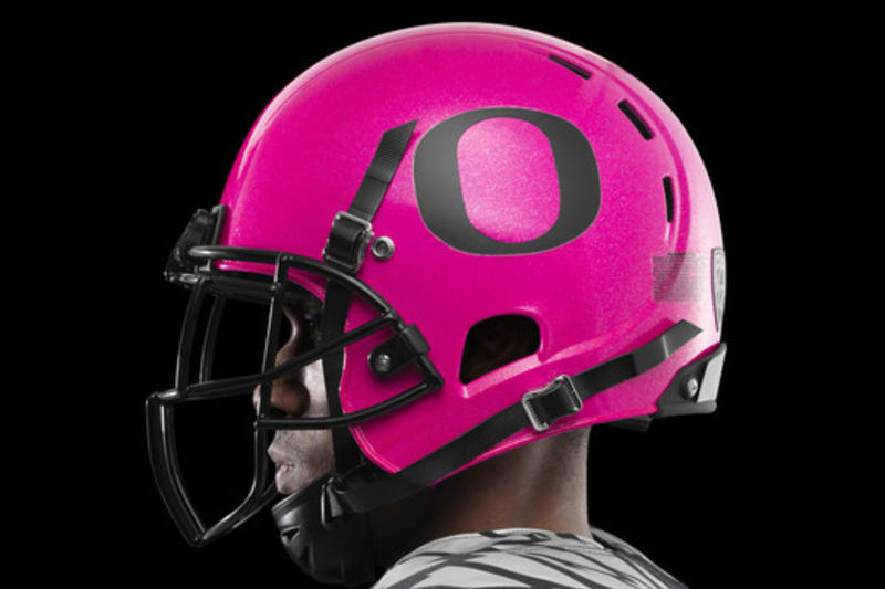 oregon football pink uniforms
