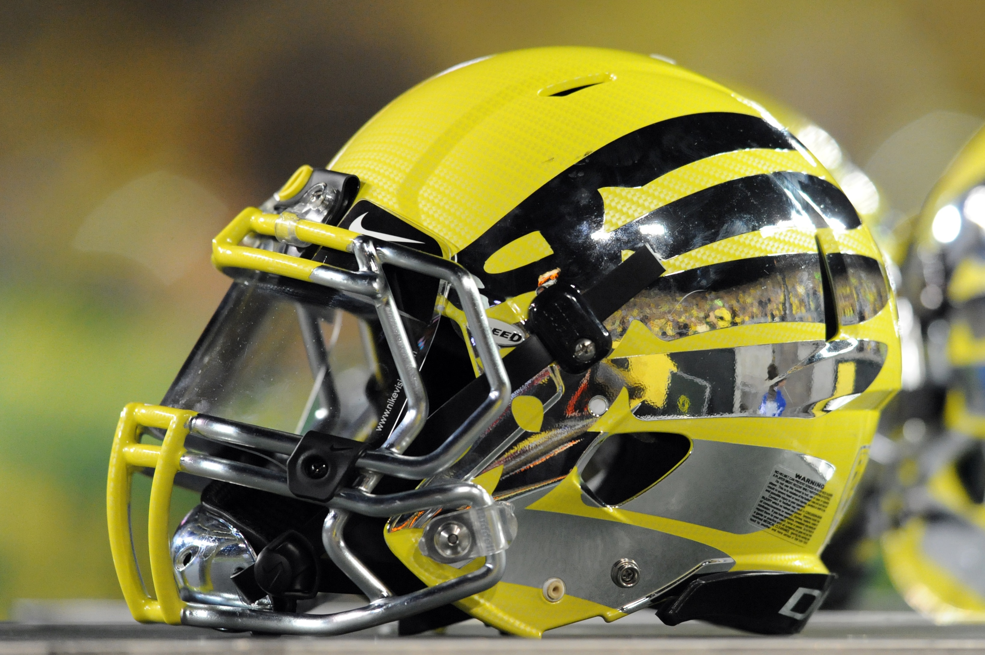 oregon ducks silver helmets