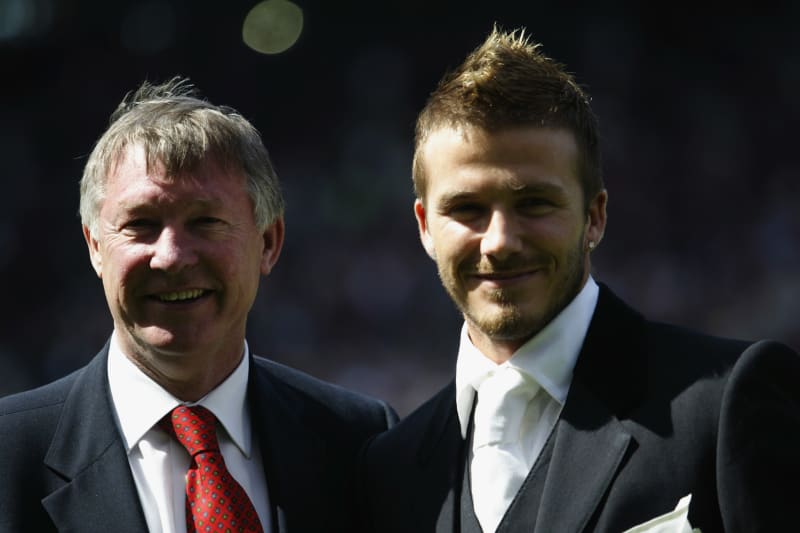 david beckham sir alex ferguson boot