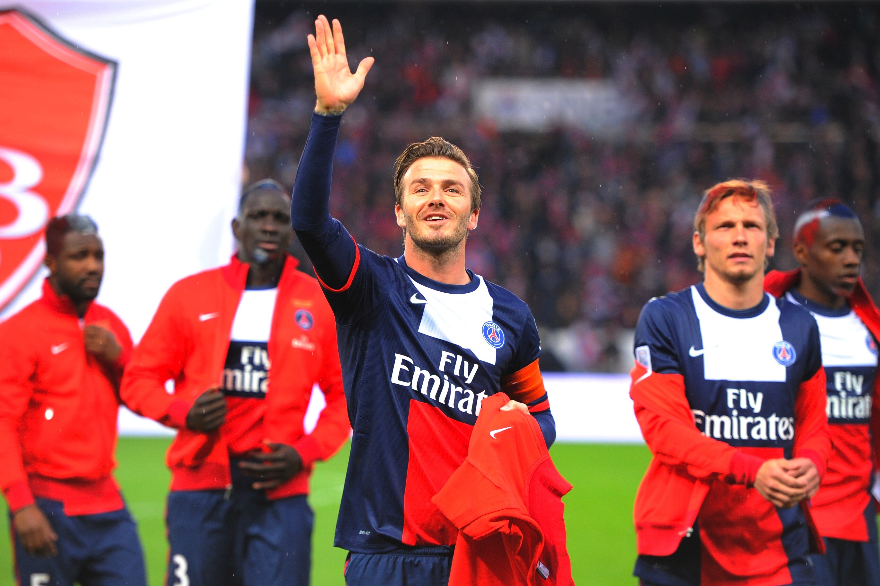 David Beckham Rings In Retirement With Emotional Final Home Game Bleacher Report Latest News Videos And Highlights He only played for the last 14 minutes, but david beckham typically was the center of attention as his eagerly awaited debut for paris saint germain ended in a crucial victory for the. david beckham rings in retirement with