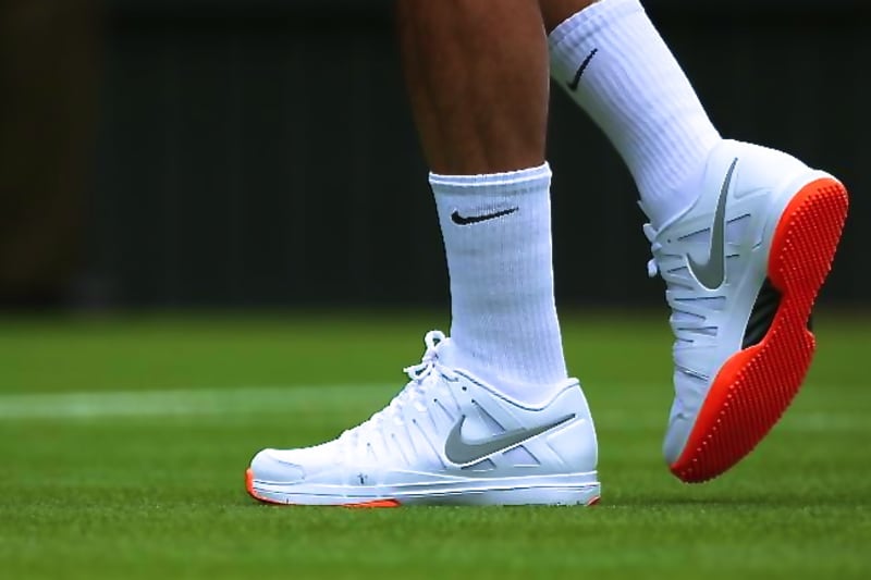 Wearing Orange-Soled Shoes at Wimbledon 