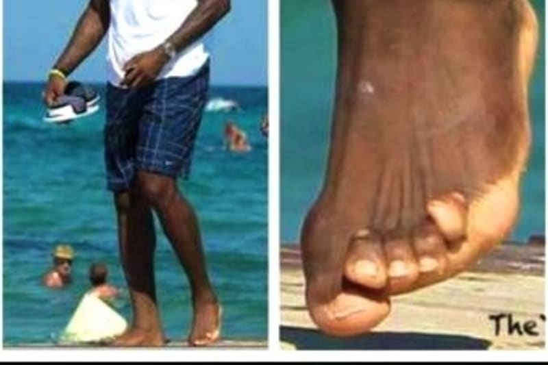 lebron feets