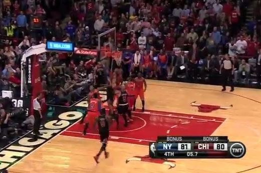 derrick rose first game