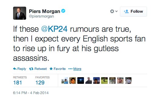 Cricket Tweets Played Part In Piers Morgan S Cnn Axe Claims New York Times Bleacher Report Latest News Videos And Highlights