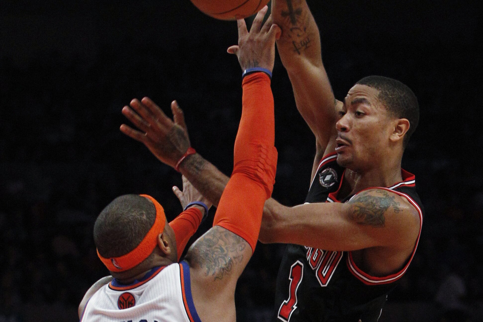 carmelo anthony and derrick rose