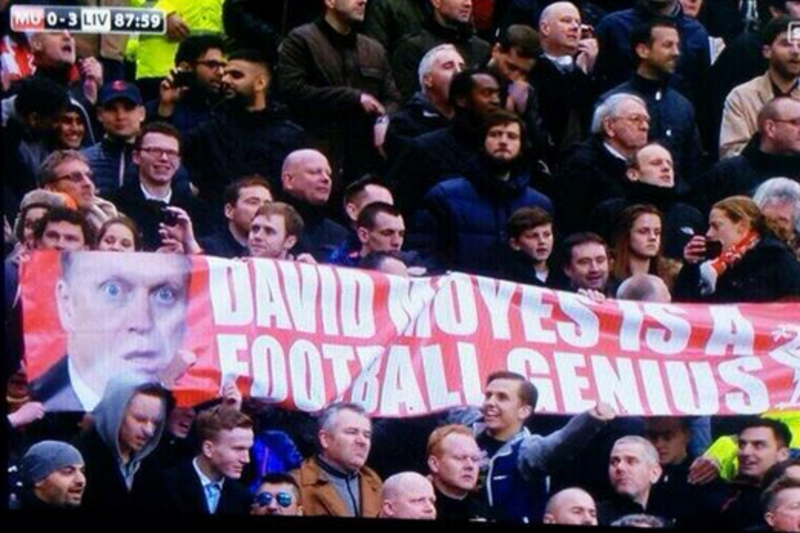 Liverpool Fans Hold Up Cheeky Banner To Mock David Moyes Bleacher Report Latest News Videos And Highlights